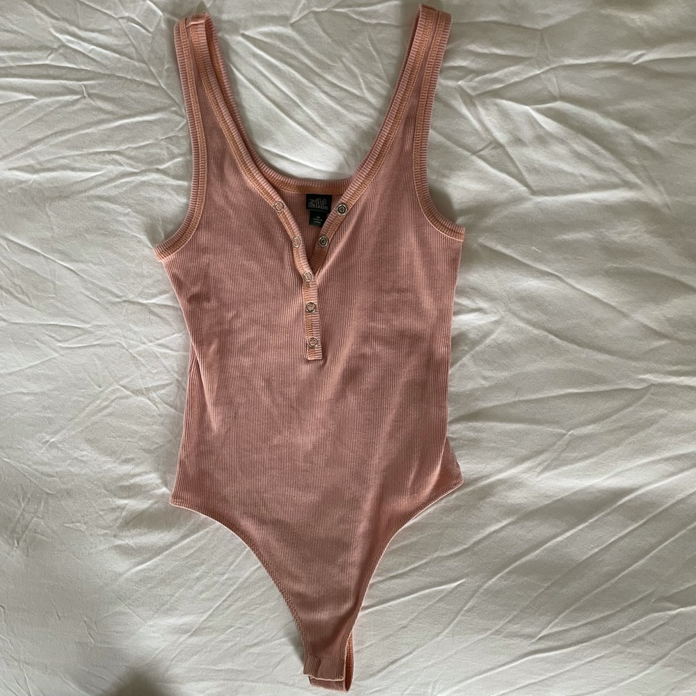 Mauve/pink body suit